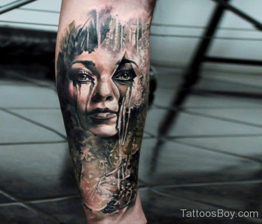 Horror Tattoo On Arm-TB1059