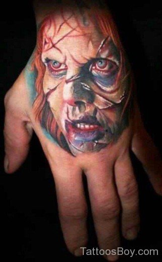 Horror Tattoo On Hand-TB1068