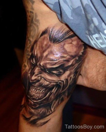 Horror Tattoo On Thigh-TB1077