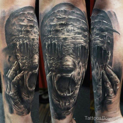 Horror Tattoo design On Wrist 54-TB1055