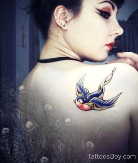 Hummingbird Tattoo On Shoulder-Tb1064
