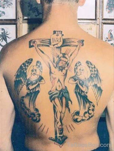 Jesus And Angel Tattoo-TB14068