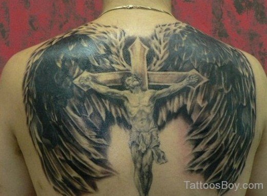 Jesus And Wings Tattoo