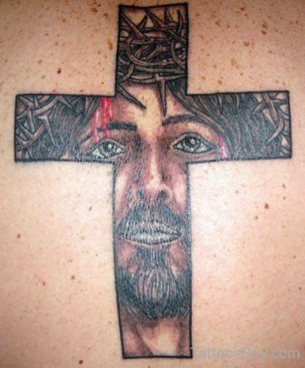 Jesus Face And Jesus Tattoo-TB14086