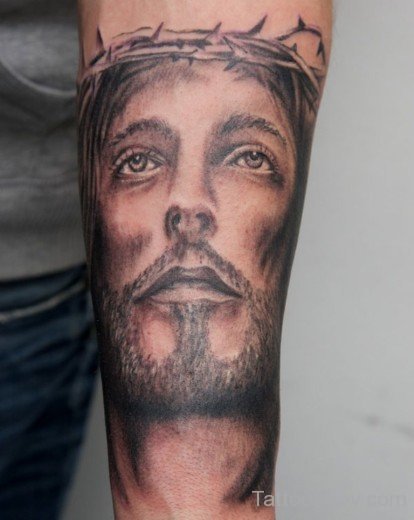 Jesus Face Tattoo Design