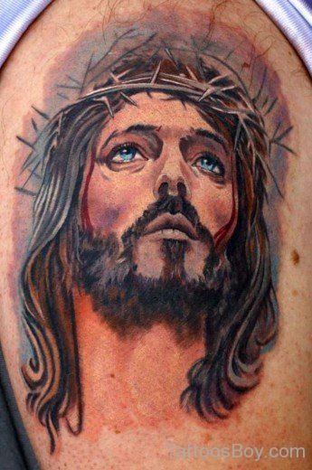 Jesus Face Tattoo