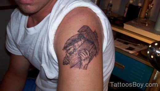 Jesus Tattoo Design On Shoulder-TB14113