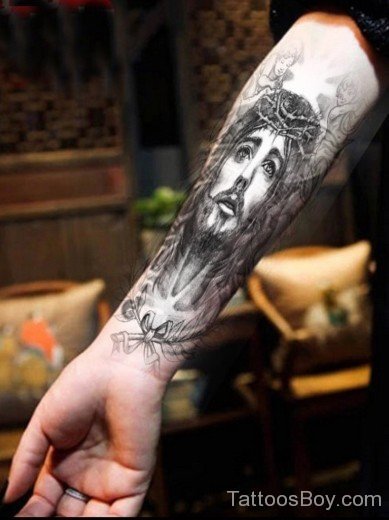 Jesus Tattoo Design On Wrist-TB14116
