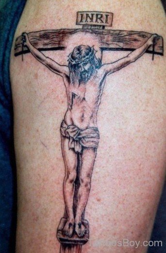 Jesus Tattoo On Shoulder