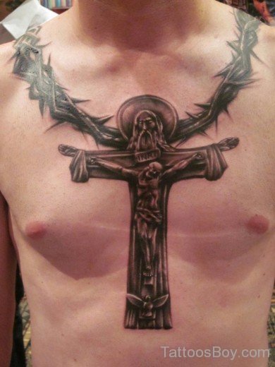 Jesus Tattoo on Chest