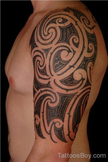 Kanji Tattoo On Half Sleeve-TB1095