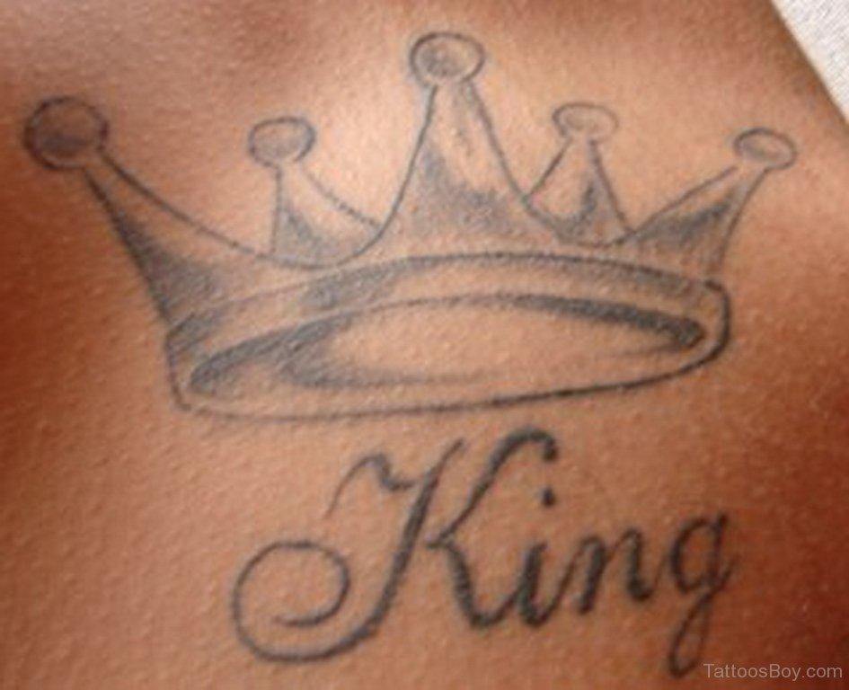 King Crown Tattoo Design.