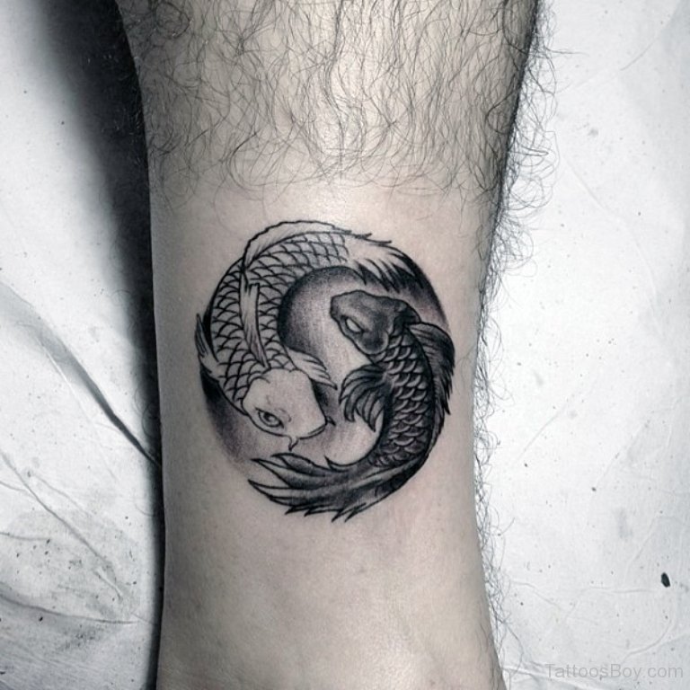 Permalink to Koi Fish Yin Yang Tattoo On Leg.