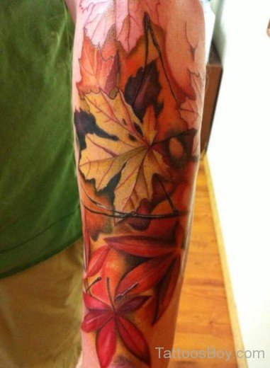 Leaf Tattoo Design 58-TB1101