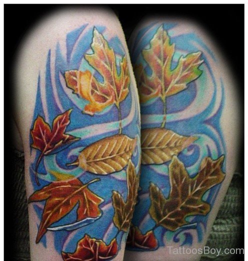Amazing Leaf Tattoo Design