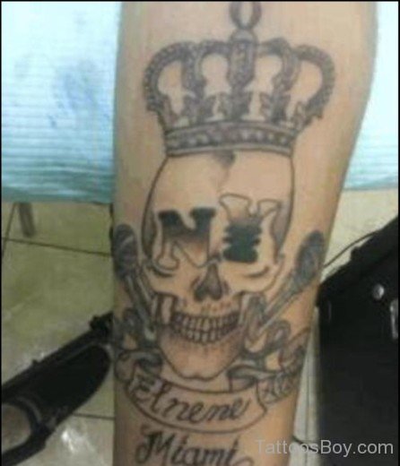 Skull And Crown Tattoo-TB1112