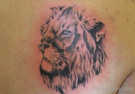 Lion Face Tattoo 