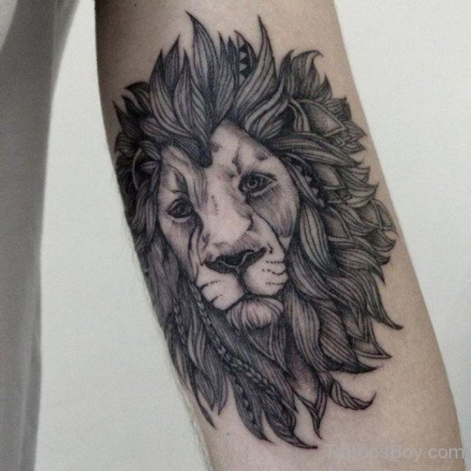Awesome Lion Face Tattoo-TB1062