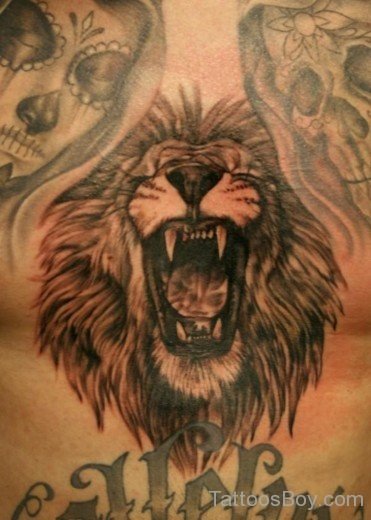 Lion Head Tattoo 