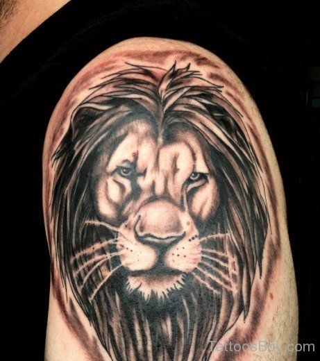 Lion Head Tattoo Design-TB1063