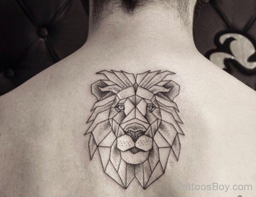 Lion Tattoo Design On Back-TB1077