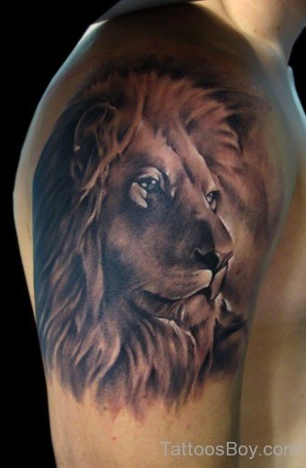 Nice Lion Tattoo Design