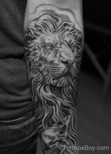 Lion Tattoo On Arm