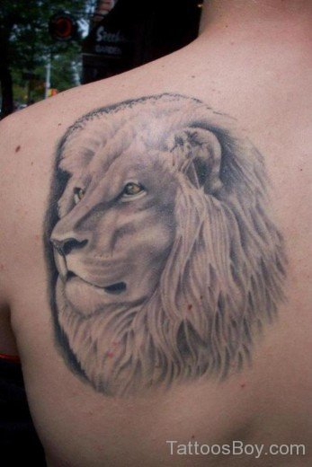 Lion Tattoo On Back