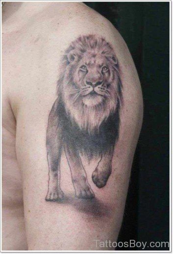 Lion Tattoo On Shoulder-TB1108