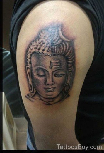 Lord Shiva And Buddha Tattoo-TB141