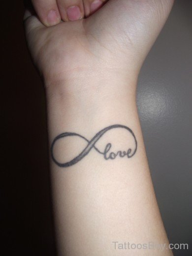 Love Tattoo Design On Wrist- TB1035