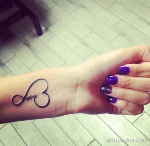 Love Tattoo On Wrist- TB1038