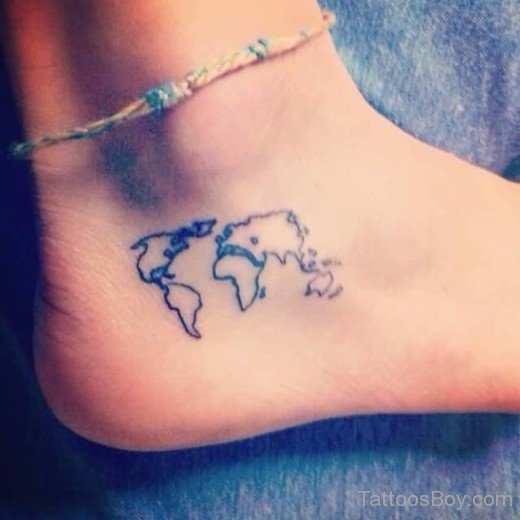 Lovely Map Tattoo