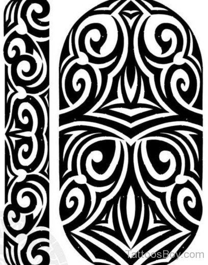 Maori Tribal Tattoo Design 75-TB1098
