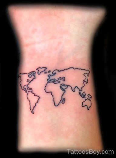 Map Tattoo Design