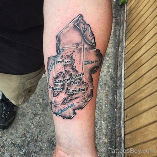 Map Tattoo On Arm