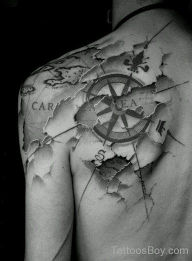 Map Tattoo On Back