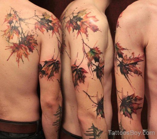 Maple Leaf Tattoo Design 558-TB1137