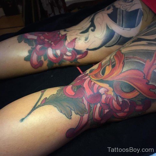 Mask Tattoo On Thigh-TB1072