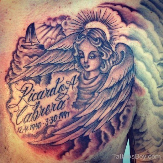 Memorial Angel Tattoo 