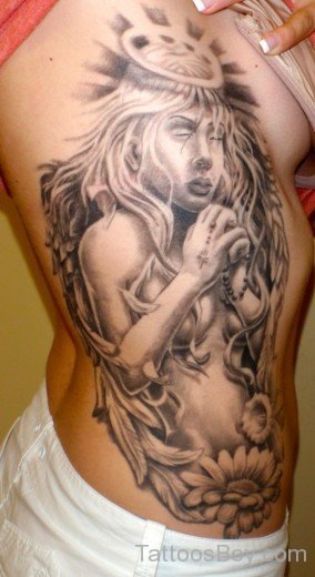 Memorial Angel Tattoo