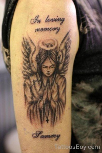 Memorial Angel Tattoo