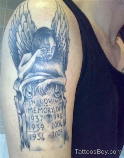 Memorial Angel Tattoo 