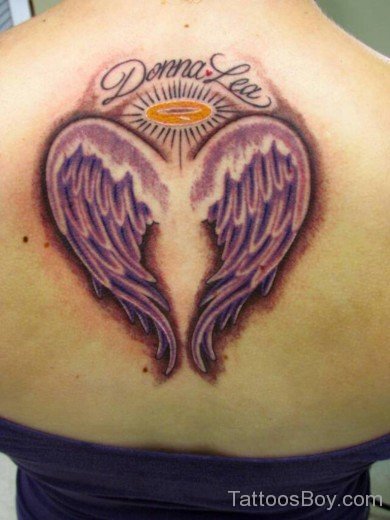 Memorial Angel Wings Tattoo-TB1078