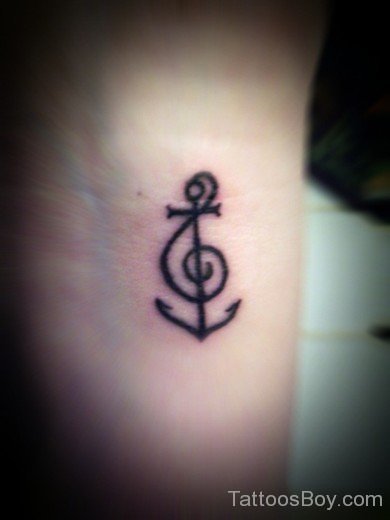 Music Anchor Tattoo