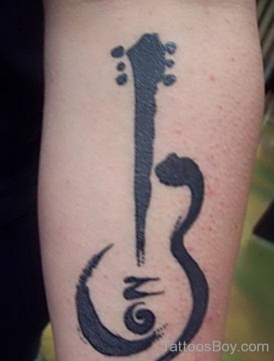 Stylish Music Tattoo