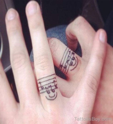 Musical Ring Tattoo-TB136