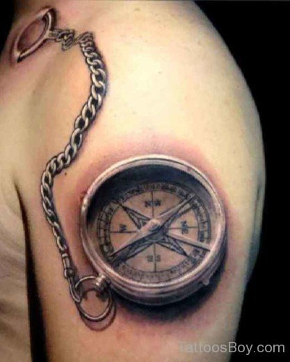 Nautical Compass Tattoo Design-TB1066