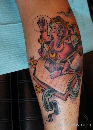 Nice Ganesha Tattoo 58-TB1163