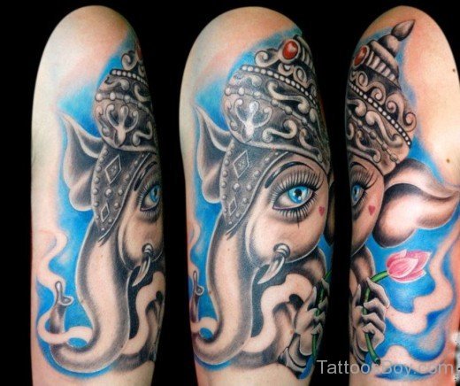 Nice Ganesha Tattoo Design-TB1165